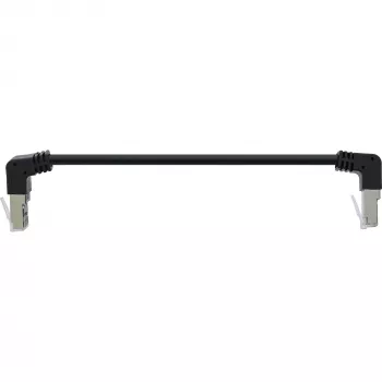 InLine patchkabel boven/onder haaks, S/FTP (PiMf), Cat.6, 250 MHz, PVC koper
