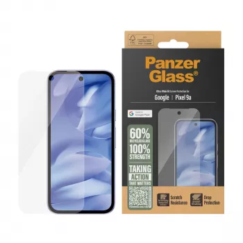 Beeldschermbescherming PanzerGlass Google Pixel 9a Ultra-Wide Fit krasvast stootvast