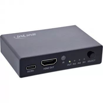 HDMI-switch InLine 65020 3-poorts 8K 60Hz HDCP 2.3