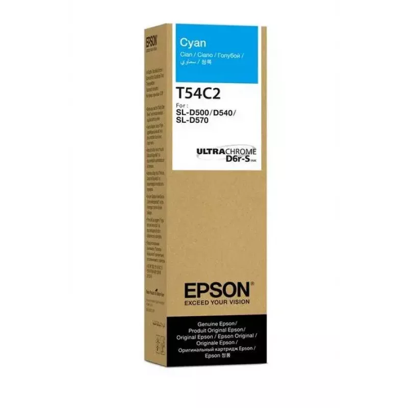 Epson T54C Cyan inktfles, 70 ml, origineel (C13T54C220)