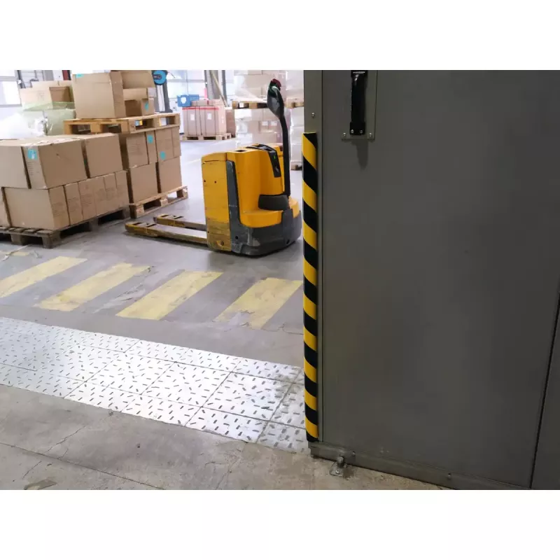 DURABLE S30R Oppervlaktebeschermingsprofiel, geel/zwart, zelfklevend, 1 m