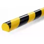DURABLE S30R Oppervlaktebeschermingsprofiel, geel/zwart, zelfklevend, 1 m