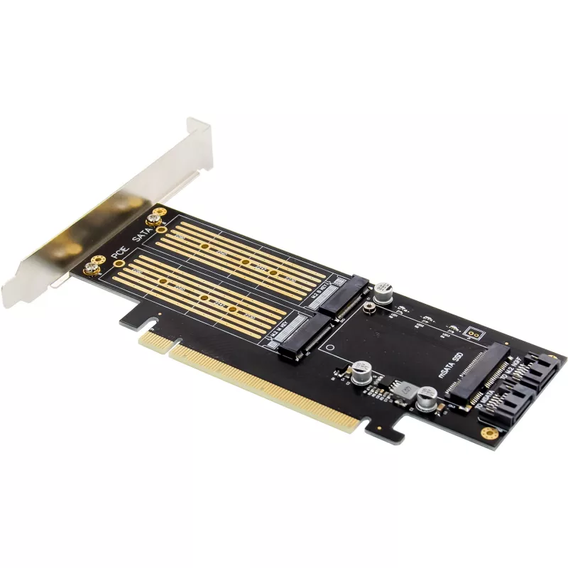 InLine 76660T interfacekaarten/adapters intern M.2, mSATA