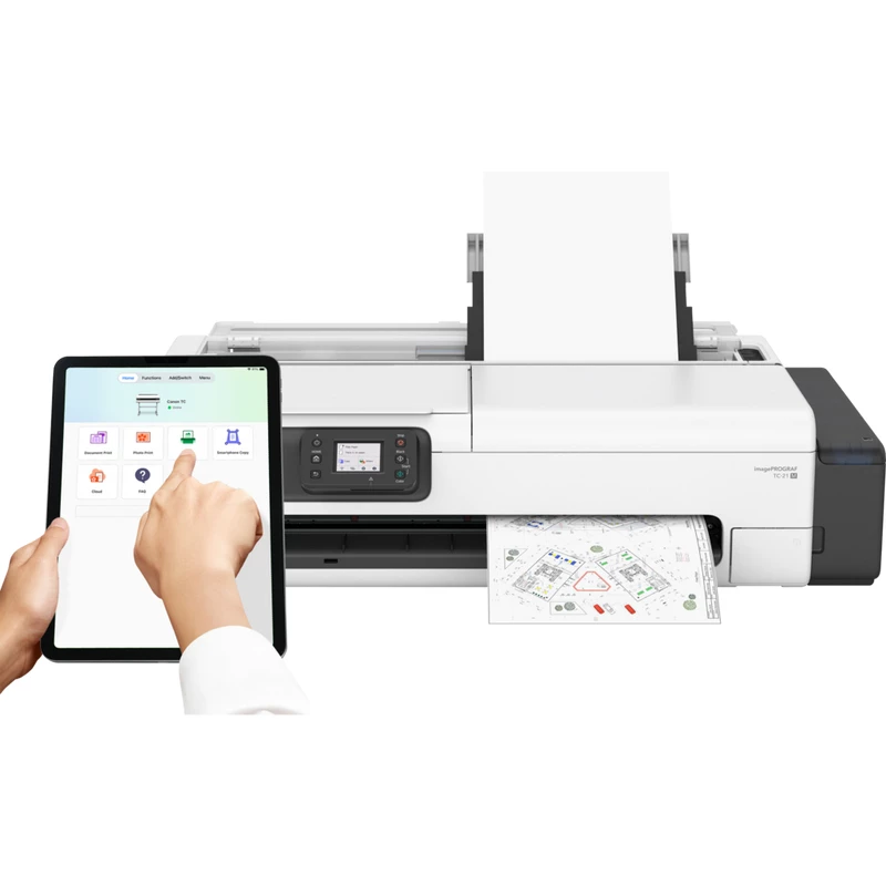 Grootformaat inkjetprinter Canon imagePROGRAF TC-21M — kleur, 2400 x 1200 DPI, A1, Wi‑Fi, Ethernet, 1 GB geheugen
