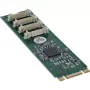 InLine 76660W interne seriële adapter M.2 stekker ASIX AX99100 4 Gbit/s