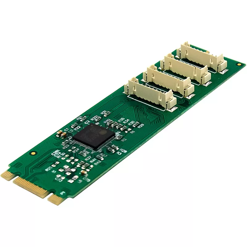 InLine 76660W interne seriële adapter M.2 stekker ASIX AX99100 4 Gbit/s
