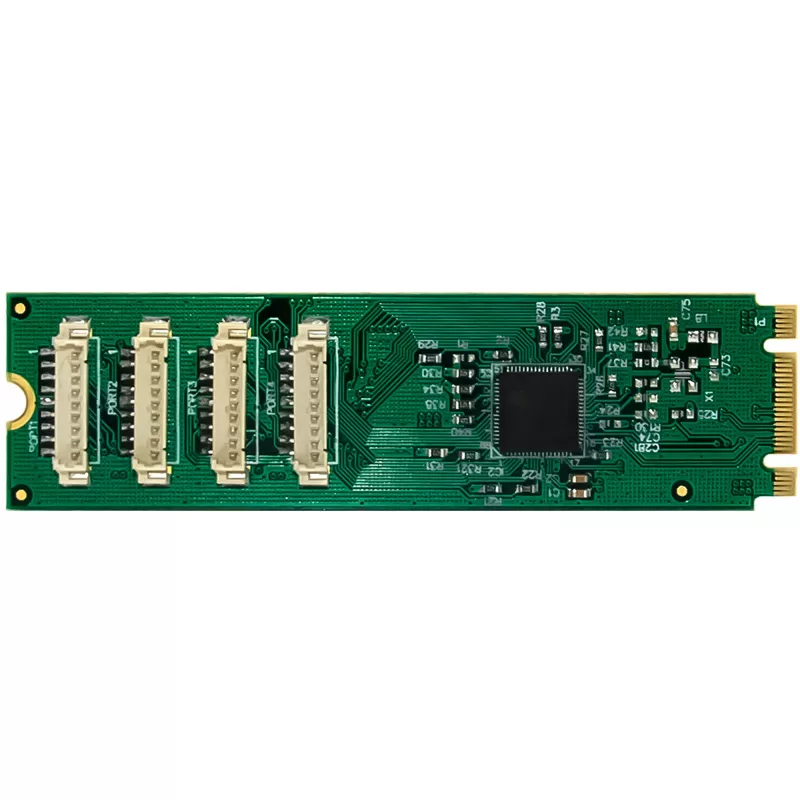 InLine 76660W interne seriële adapter M.2 stekker ASIX AX99100 4 Gbit/s