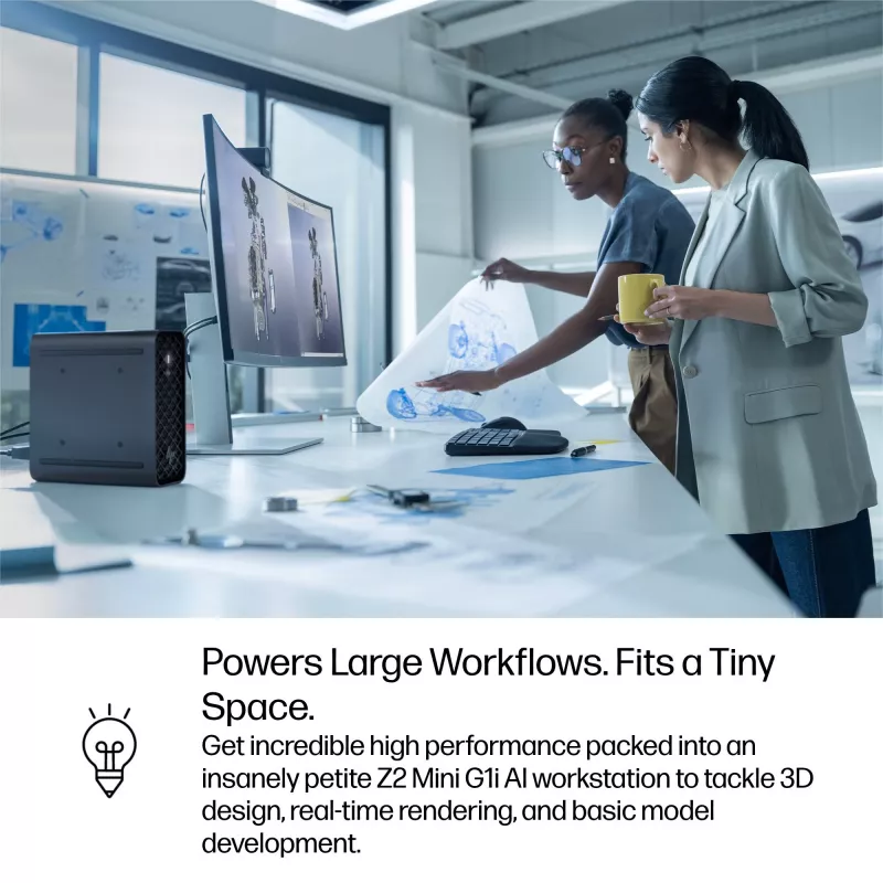 HP Z2 G1i Intel Core Ultra 7 265 32 GB DDR5-SDRAM NVIDIA RTX A1000 Windows 11 Pro mini-pc workstation AI-workstation, AI-pc