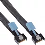 InLine 27662A Serial Attached SCSI (SAS)-kabel 0,5 m 24 Gbit/s zwart, blauw, grijs