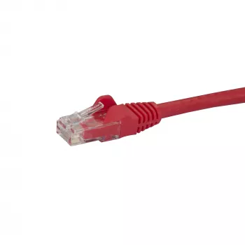 StarTech.com 50cm CAT6 Ethernet-kabel - Red CAT 6 Gigabit Ethernet-kabel -250MHz 100W PoE RJ45 UTP netwerk/patchkabel zonder vergrendeling met trekontlasting individueel getest