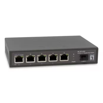 LevelOne GEP-0625 netwerkswitch unmanaged 2.5G Ethernet (100/1000/2500) Power over Ethernet (PoE) zwart