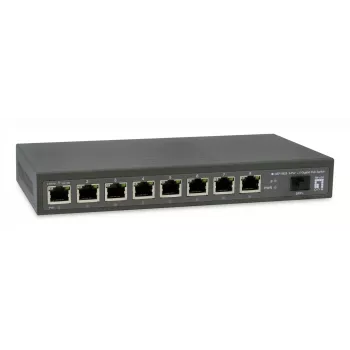 LevelOne GEP-0925 netwerkswitch unmanaged 2.5G Ethernet (100/1000/2500) Power over Ethernet (PoE) zwart