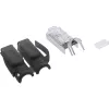 InLine crimp-stekker Cat.6A RJ45 afgeschermd, 3-delig zwart 100-pack