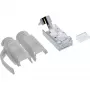 InLine crimp-stekker Cat.6A RJ45 afgeschermd, 3-delig grijs 100-pack