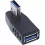 Haakse 270° USB 3.2 Gen 1 adapter InLine 35300U — USB Type-A naar Type-A, haakse verbinding