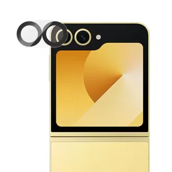Camera-objectiefbescherming PanzerGlass PicturePerfect voor Samsung Galaxy Z Flip7 FE — gehard glas, siliconen, transparant, 1 stuk