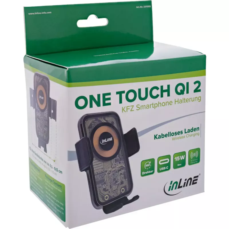 InLine 23156Q houder passieve houder mobiele telefoon/smartphone zwart, veelkleurig