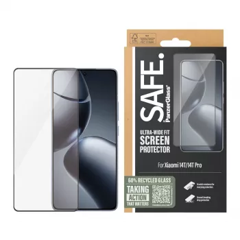 PanzerGlass SAFE. by ® displaybeschermfolie Xiaomi 14T | 14T Pro | Ultra-Wide Fit