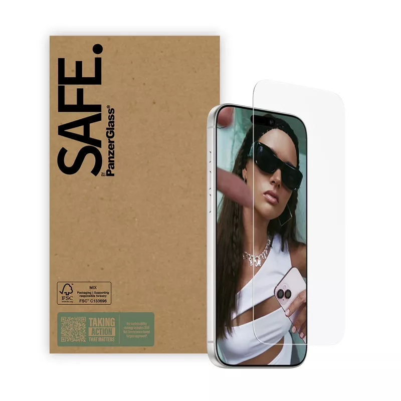 PanzerGlass SAFE. by ® displaybescherming iPhone 17 Pro Max | 16 Pro Max | Ultra-Wide Fit | bulk