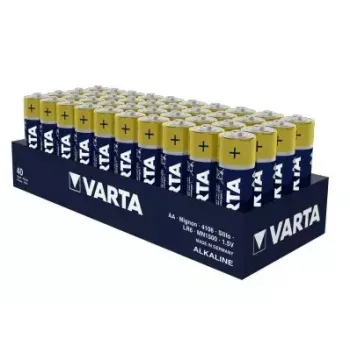 Wegwerpbatterij Varta Longlife AA folie 40