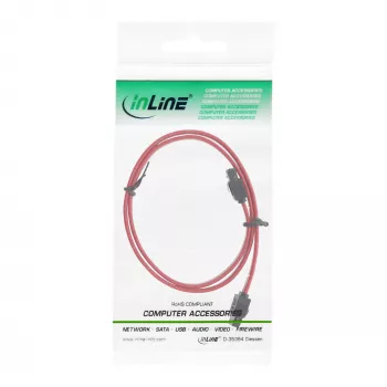 InLine SATA-kabel voor 150 / 300 / 600 S-ATA-verbindingen met vergrendeling 0,7 m
