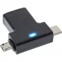 InLine USB 3.1/2.0 OTG T-adapter, USB-C-stekker of Micro-USB naar A-bus