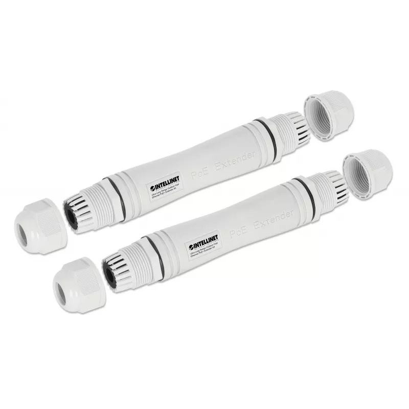 Intellinet Ultra Long Range Outdoor Fast Ethernet PoE+ extender-kit 1000 m 95 W IP67