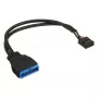 InLine USB 2.0 naar 3.0 intern USB 2.0-header / USB 3.0 intern, 0,30 m