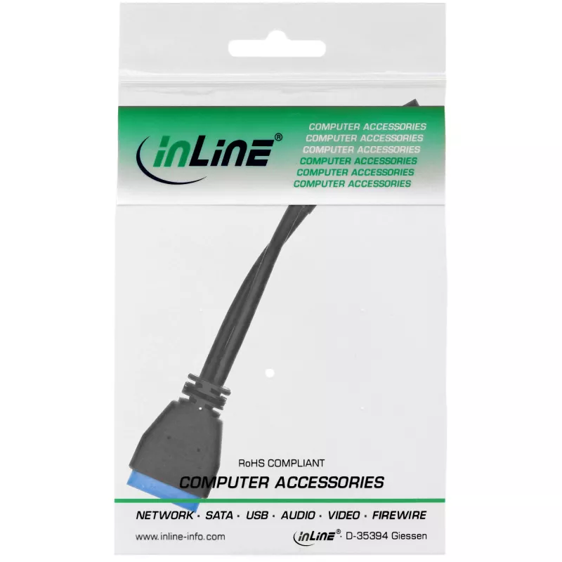 InLine USB 2.0 naar 3.0 intern USB 2.0-header / USB 3.0 intern, 0,30 m