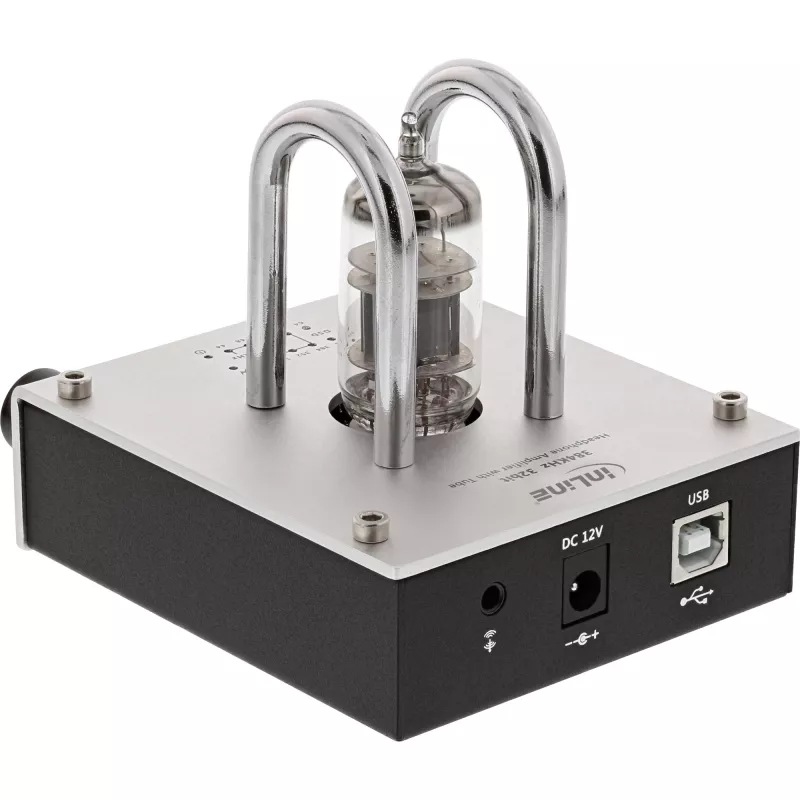 InLine AmpUSB, Hi-Res AUDIO HiFi DSD USB-audio-DAC, buizenversterker
