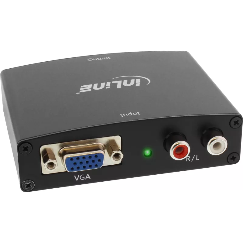 InLine converter VGA + audio naar HDMI ingang VGA en cinch-audio uitgang HDMI