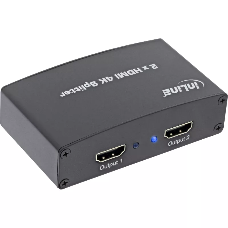 InLine HDMI-splitter/verdeler, 2-voudig, 4K2K-compatibel