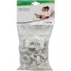 Kabelklem InLine 8 mm, rond, kunststof, wit — 50-pack
