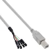 InLine USB 2.0 kabel intern USB B stekker / interne aansluiting, 0,40 m