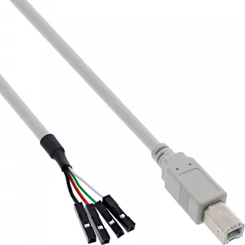 InLine USB 2.0 kabel intern USB B stekker / interne aansluiting, 0,40 m