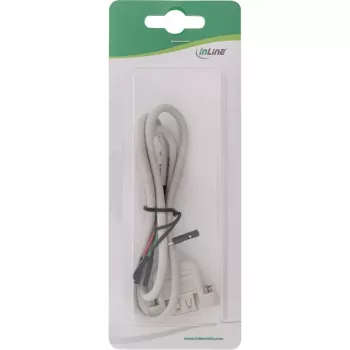 USB 2.0 adapterkabel InLine 33440F 0,60 m USB A bus / header-aansluiting