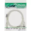 InLine USB 2.0 verlengkabel Type-A stekker/bus, transparant, met ferriet, 5 m