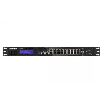 QNAP QGD-1602-C3758-16G netwerk-switch managed L2 2.5G Ethernet (100/1000/2500) zwart, grijs