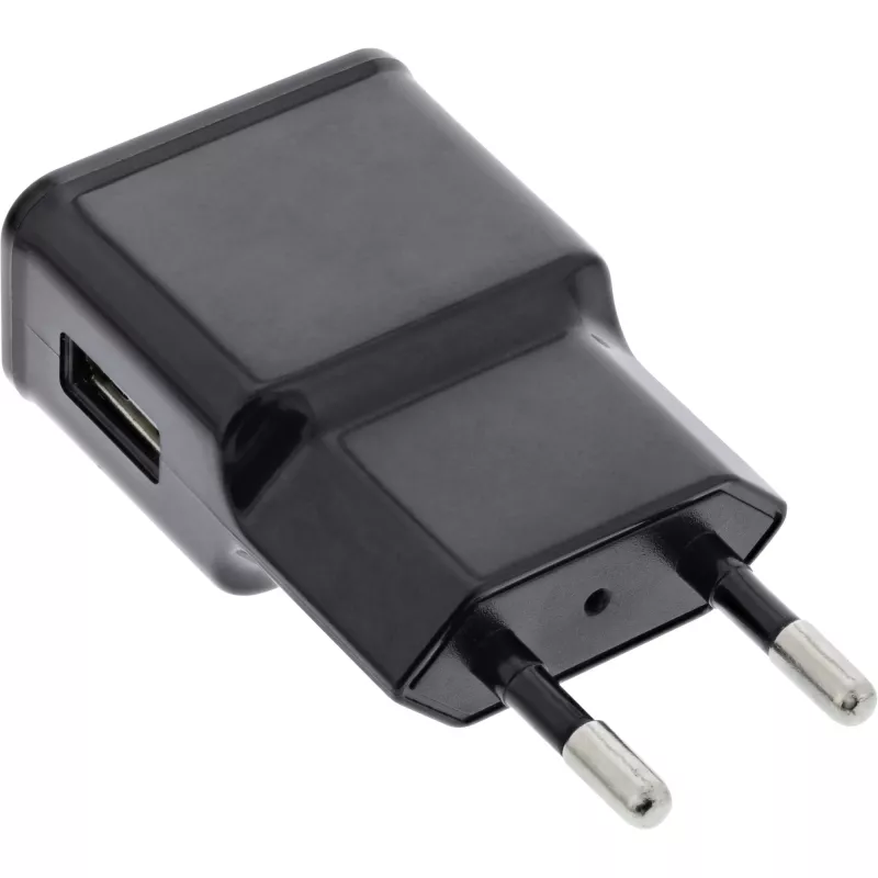 USB-voedingsadapter single InLine 31504S 100-240V naar 5V/1,2A zwart
