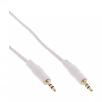 InLine audiokabel 3,5 mm jack stekker/stekker wit/goud 2,5 m