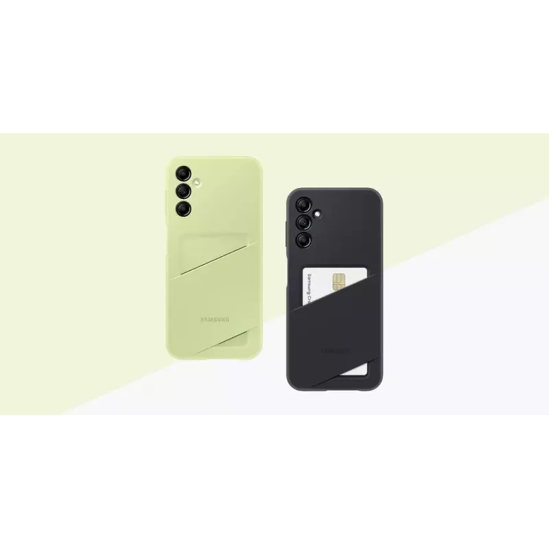 Samsung EF-OA146 achterkant met pasjesvak voor Galaxy A14 / A14 5G, TPU, limoen