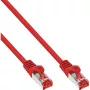 InLine B-76402R Bulk-Pack van 40 patchkabels, S/FTP PiMf, Cat.6, 250 MHz, PVC, koper, rood