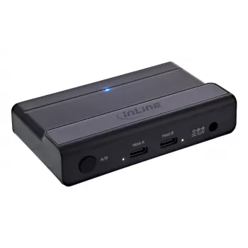 InLine 60604I USB-C-sharing-switch met 4-poorts USB-hub