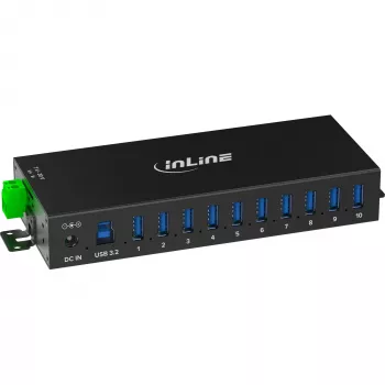 InLine 35396C interfacehub USB 3.2 Gen 1 (3.1 Gen 1) Type-B 5000 Mbit/s zwart