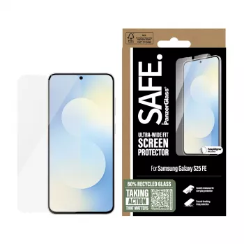 PanzerGlass SAFE. by ® beeldschermbescherming Samsung Galaxy S25 FE 5G | Ultra-Wide Fit met EasyAligner