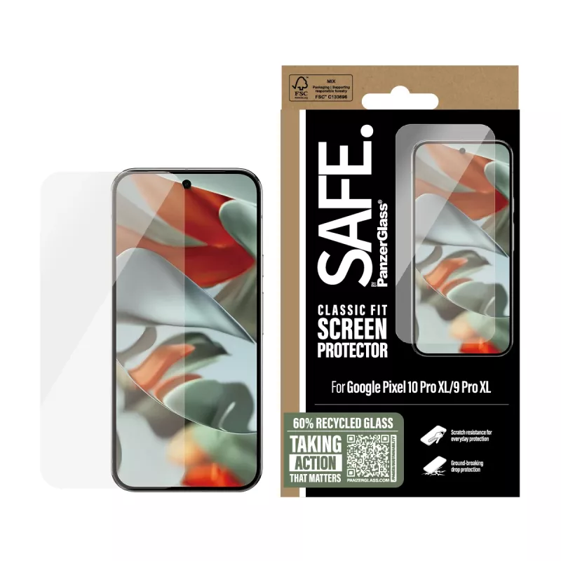 PanzerGlass SAFE. by ® beeldschermbeschermfolie Google Pixel 10 Pro XL | 9 Pro XL | Classic Fit