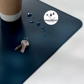 Bureaumat LEITZ Large Desk Mat, PVC, donkerblauw, 400 x 800 x 2 mm