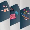 Bureaumat LEITZ Large Desk Mat, PVC, donkerblauw, 400 x 800 x 2 mm
