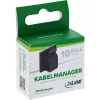 InLine 59971E Kabelmanager universeel kabelhaak zwart 10 st.