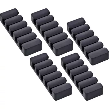 InLine 59971K Kabelorganizer universeel kabelclip zwart 5 st.